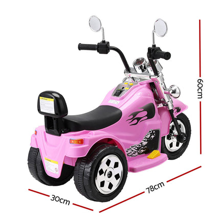 Rigo Kids Ride On Car Motorcycle Motorbike Electric Toys Horn Music 6V Pink 2