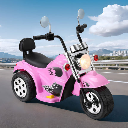 Rigo Kids Ride On Car Motorcycle Motorbike Electric Toys Horn Music 6V Pink 7