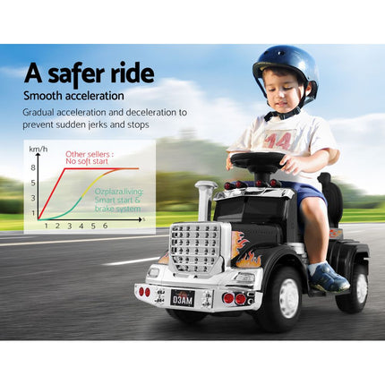 Rigo Kids Electric Ride On Car Truck Motorcycle Motorbike Toy Cars 6V Black 4