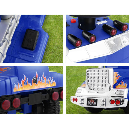 Rigo Kids Electric Ride On Car Truck Motorcycle Motorbike Toy Cars 6V Blue 6