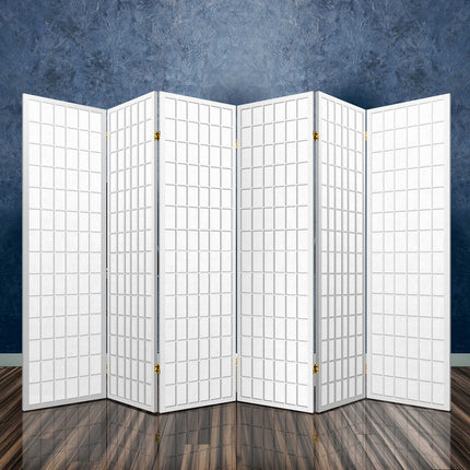 Artiss 6 Panel Room Divider Screen 261x179cm White 7