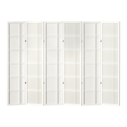 Artiss 6 Panel Room Divider Screen 265x179cm Nova White 3