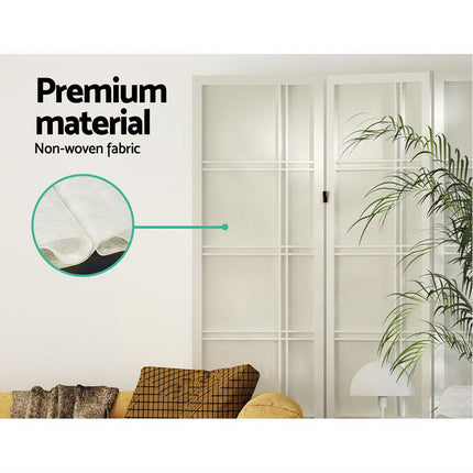 Artiss 6 Panel Room Divider Screen 265x179cm Nova White 6