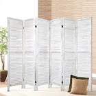 Artiss 6 Panel Room Divider Screen 245x170cm Louver White