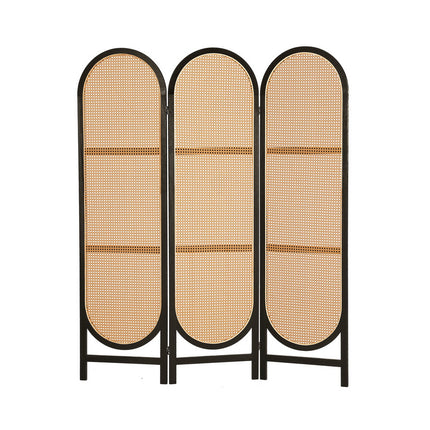 Artiss 3 Panel Room Divider Screen 151x180cm Rattan Brown 7