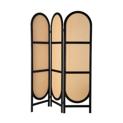 Artiss 3 Panel Room Divider Screen 151x180cm Rattan Brown 3