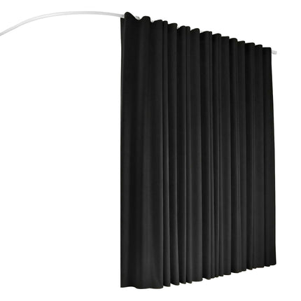 Artiss Room Divider Curtain Ceiling Mounted Track Sets Flexible Black 3