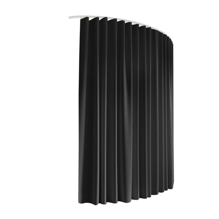 Artiss Room Divider Curtain Ceiling Mounted Track Sets Flexible Black 8