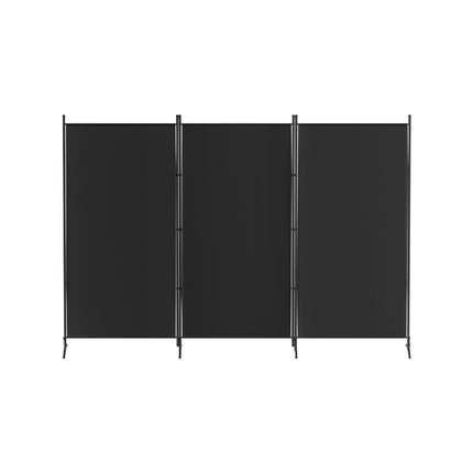 Artiss 3 Panel Room Divider Screen 260x180cm Fabric Black 3