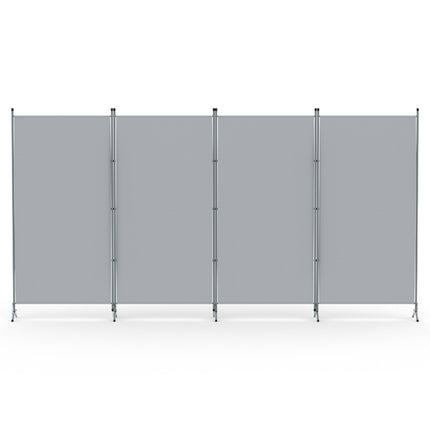 Artiss 4 Panel Room Divider Screen 345x180cm Fabric Grey 3