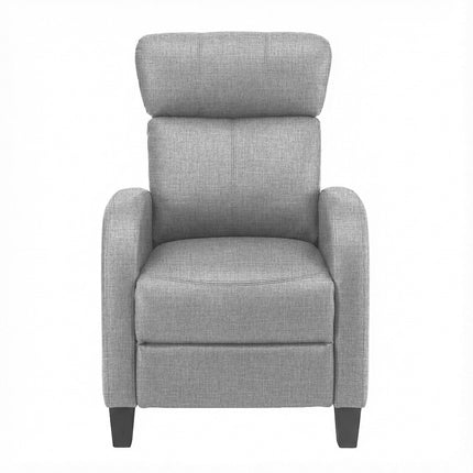Artiss Massage Recliner Chair Small Recliner Sofa for Adults Fabric Grey 3