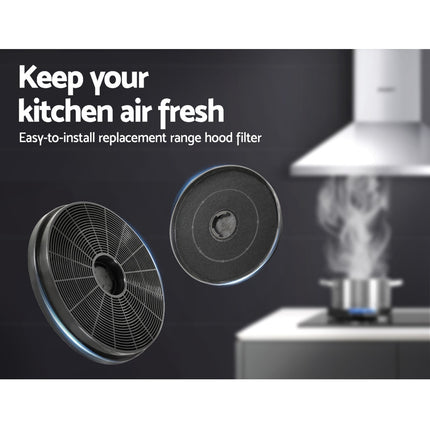 Devanti 17cm Range Hood Carbon Charcoal Filters Replacement X2 5
