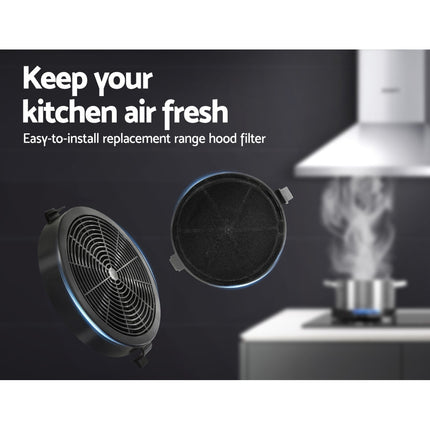 Devanti 11cm Range Hood Carbon Charcoal Filters Replacement X2 4