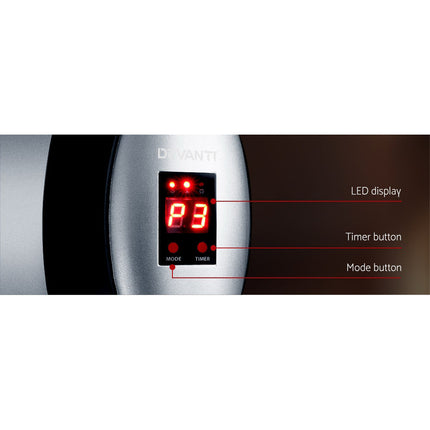Devanti Electric Strip Heater Radiant Heaters 1500W 5