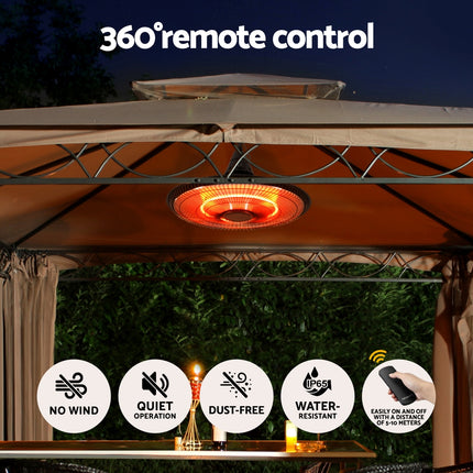 Devanti 1500W Hanging Electric Patio Heater 4