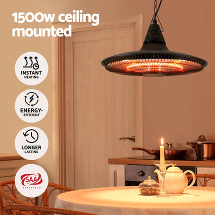 Devanti 1500W Hanging Electric Patio Heater 5