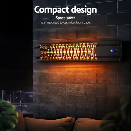 Devanti Electric Strip Heater Radiant Heaters 2000W 5