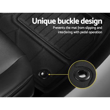 Weisshorn Car Rubber Floor Mats Front And Rear Compatible For Toyota RAV4 2019-2022 5