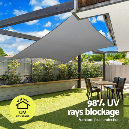 Instahut Shade Sail Cloth Shadecloth Rectangle Canopy 280gsm 3x4m 5