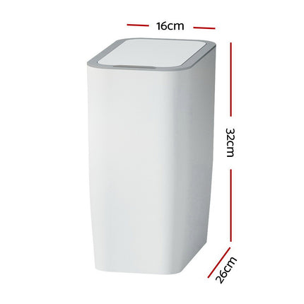 Devanti 9L Motion Sensor Bin Rubbish Automatic White 2