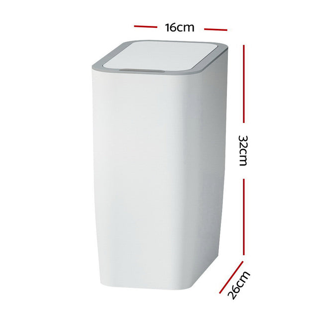 Devanti 9L Motion Sensor Bin Rubbish Automatic White 2