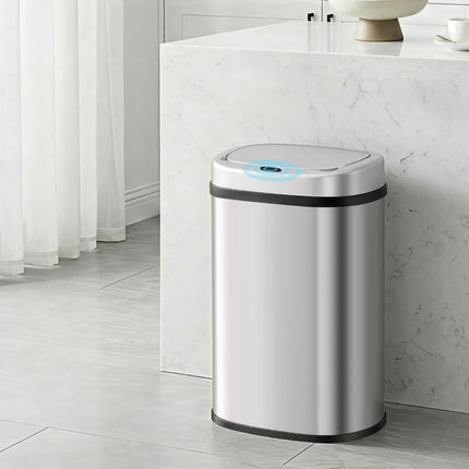 Devanti 50L Sensor Bin Motion Rubbish Automatic Silver 8