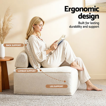 Artiss Floor Sofa Lounge Chair with Pillow 4