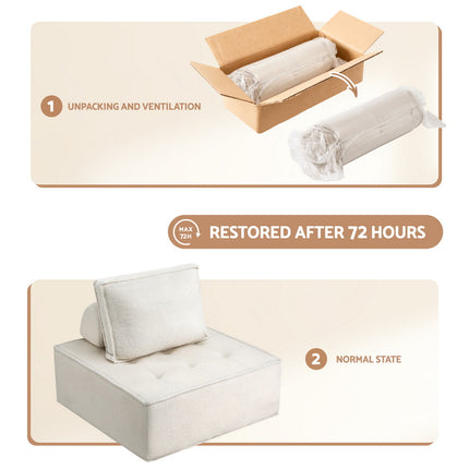 Artiss Floor Sofa Lounge Chair with Pillow 6