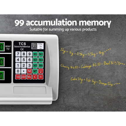 Emajin Platform Scales Digital 300KG Electronic Scale Counting LCD 5