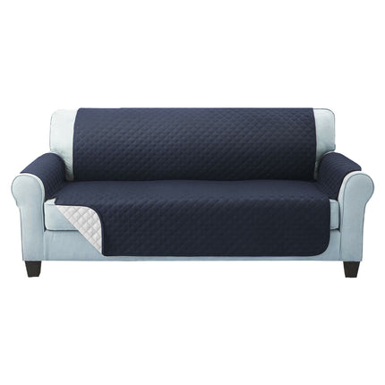 Artiss Sofa Cover Couch Covers 3 Seater Quilted Dark Grey 3