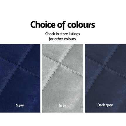 Artiss Sofa Cover Couch Covers 3 Seater Quilted Dark Grey 7