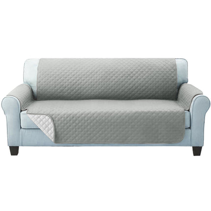 Artiss Sofa Cover Couch Covers 3 Seater Quilted Grey 3