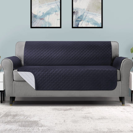 Artiss Sofa Cover Couch Covers 4 Seater 100% Water Resistant Dark Grey 8