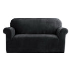 Artiss Sofa Cover Couch Covers 2 Seater Velvet Black