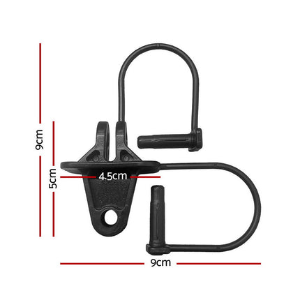 Giantz Electric Fence Insulators 200pcs Pinlock Black 2