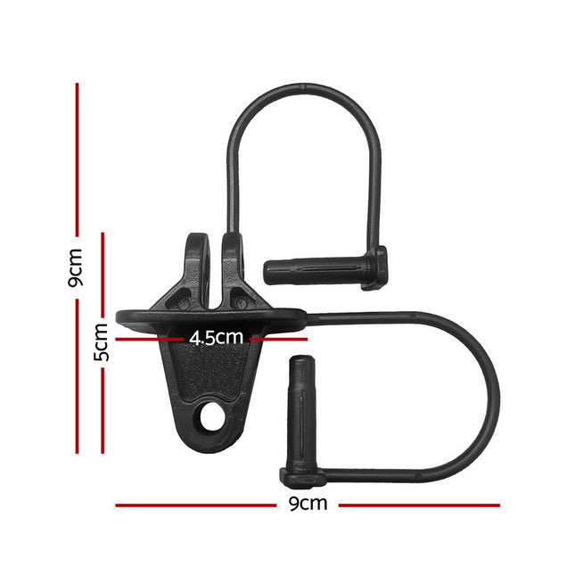 Giantz Electric Fence Insulators 200pcs Pinlock Black 2