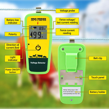 Giantz Digital Electric Fence Tester Fault Finder voltage tester fault 13KV 5