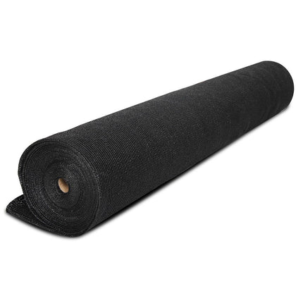 Instahut 90% Shade Cloth 1.83x30m Shadecloth Sail Heavy Duty Black 3