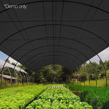 Instahut 90% Shade Cloth 1.83x30m Shadecloth Sail Heavy Duty Black 7