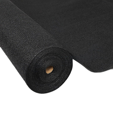 Instahut 90% Shade Cloth 1.83x30m Shadecloth Sail Heavy Duty Black 8