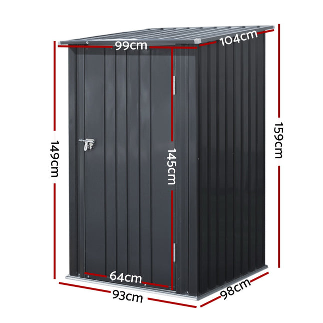 Giantz Garden Shed 0.99x1.04M Sheds Outdoor Tool Storage Workshop House Steel 2