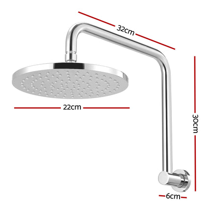 9'' Rain Shower Head Overhead High-pressure Swivel Chrome 2