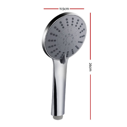 Handheld Shower Head 4.5" High Pressure 5 Modes Poweful Round Chrome 2