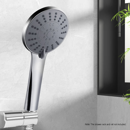 Handheld Shower Head 4.5" High Pressure 5 Modes Poweful Round Chrome 5