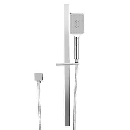 Handheld Shower Head Set 3.1'' High Pressure Silver 3