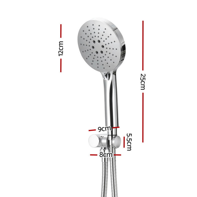 Handheld Shower Head Holder 4.7'' High Pressure Silver 2