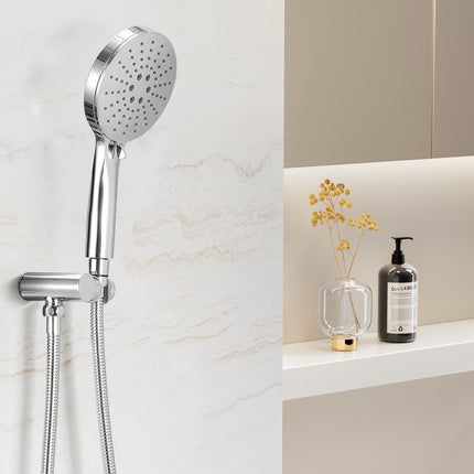 Handheld Shower Head Holder 4.7'' High Pressure Silver 6