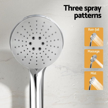 Handheld Shower Head Holder 4.7'' High Pressure Silver 7