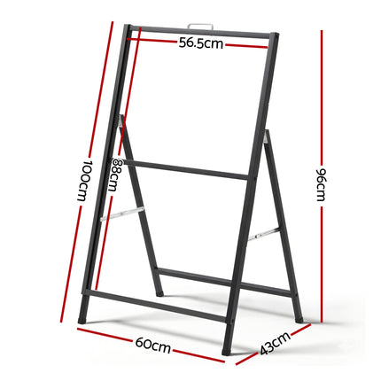 A1 Frame Sign Stand Single Sided Poster Display Board Outdoor Advertising 60x90cm 2
