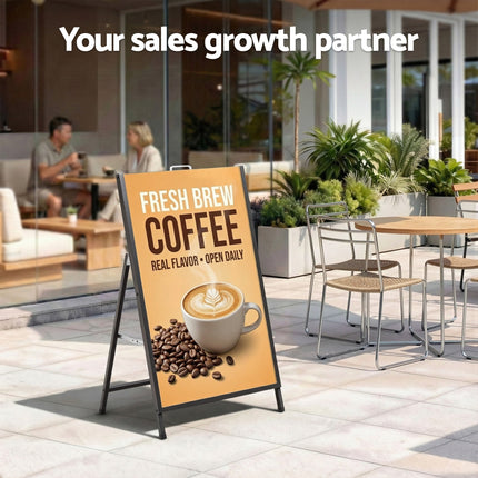 A1 Frame Sign Stand Single Sided Poster Display Board Outdoor Advertising 60x90cm 4